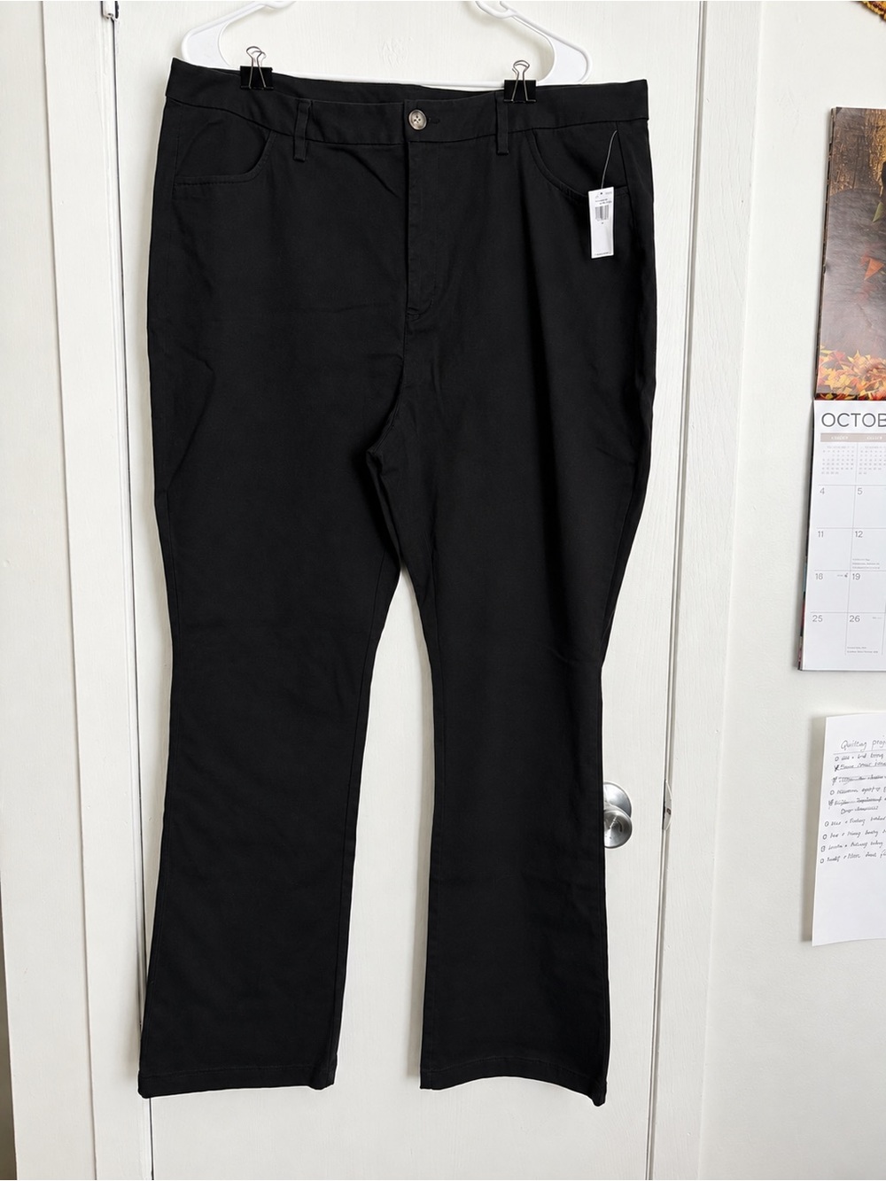 Women’s Old Navy High-Rise Bootcut Stretch Black Pants Size 18 NWT
